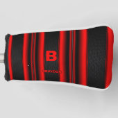 Couvre-club De Golf Modifier le nom initial Ajouter le nom rouge sur l (Devant)