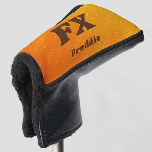 Couvre-club De Golf Modifier le nom initial, ajouter (supprimer), oran (Devant 3/4)