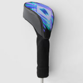 Couvre-club De Golf Modifier les diamants initiaux, bleu doux, Aqua (Incliné)