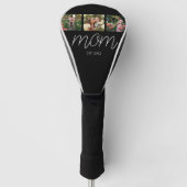 Couvre-club De Golf Mom Established Modern Bold Script Black 3 Photo (Devant)
