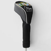 Couvre-club De Golf Mom Established Modern Script Black 3 Photo (Incliné)
