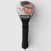 Couvre-club De Golf Mom Established Modern Script Photo (Devant)