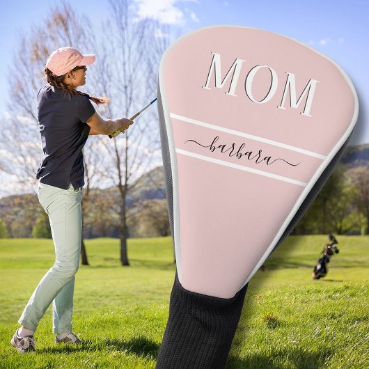 Couvre-club De Golf MOM unique rose personnalisé personnalisé personna