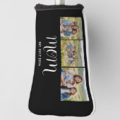 Couvre-club De Golf MomEstablished Modern Bold Script Black 3 Photo (Tourné à 90°)