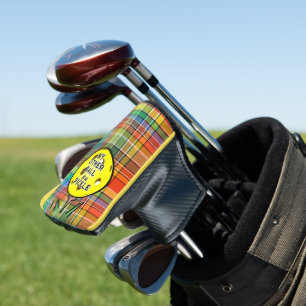 Couvre-club De Golf Mon Autre Boule Est Un Plaid De Pickleball De Golf