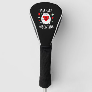 Couvre-club De Golf Mon Chat Est Ma Saint Valentin