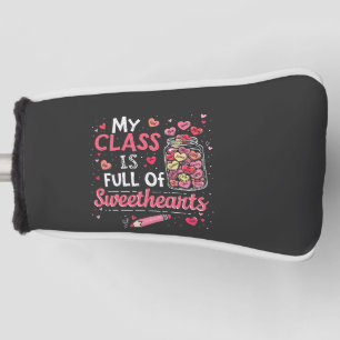 Couvre-club De Golf Mon cours est plein de coeur Enseignant Valentine