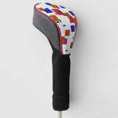 Couvre-club De Golf Mondrian - Composition en couleur A (Incliné)