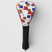 Couvre-club De Golf Mondrian - Composition en couleur A (Devant)