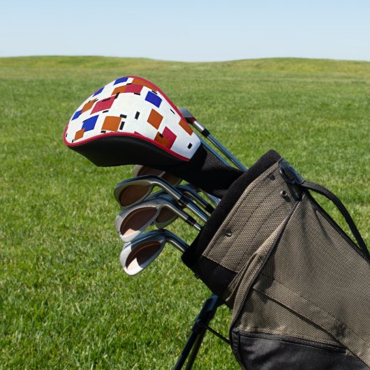 Couvre-club De Golf Mondrian - Composition en couleur A (In Situ)