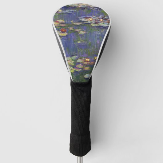 Couvre-club De Golf Monet Water Lilies Chef-d'oeuvre Peinture (Devant)