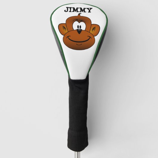 COUVRE-CLUB DE GOLF MONKEY FUNNY PERSONNALISÉ GOLF DRIVER COVER (Devant)