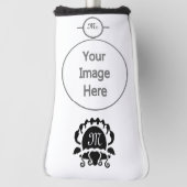 Couvre-club De Golf Monograme de Black Clam (Tourné à 90°)