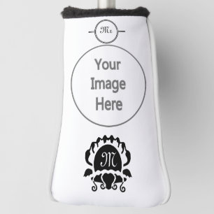 Couvre-club De Golf Monograme de Black Clam