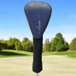 Couvre-club De Golf Monogramme à Parties scintillant étincelante en ar<br><div class="desc">Argent et Marine Blue Sparkle Parties scintillant Script Monogramme Nom Golf Driver Cover. Cela rend le cadeau parfait pour 16 ans,  mariage,  douche nuptiale,  anniversaire,  baby shower ou bachelorette pour quelqu'un qui aime le luxe glam et les styles chic.</div>