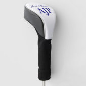 Couvre-club De Golf Monogrammé bleu (Incliné)