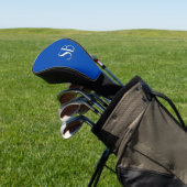 Couvre-club De Golf Monogramme bleu Cobalt solide (In Situ)