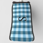 Couvre-club De Golf Monogramme bleu plaqué (Tourné à 90°)