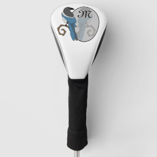 Couvre-club De Golf Monogramme de l'agneau à bec noir