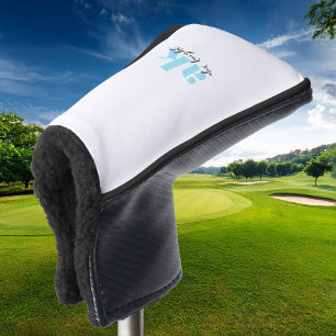 Couvre-club De Golf Monogramme de signature rétro