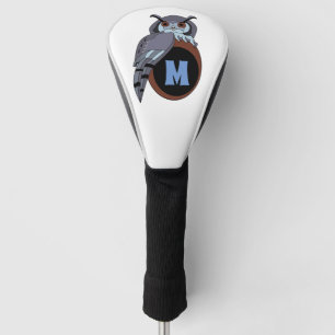 Couvre-club De Golf Monogramme d'effroi de la goutte