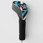 Couvre-club De Golf Monogramme des bandes (Incliné)
