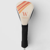 Couvre-club De Golf Monogramme des bandes (Devant)