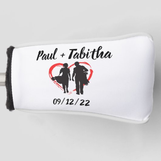 Couvre-club De Golf Monogramme initial et nom personnalisé (Devant)