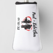 Couvre-club De Golf Monogramme initial et nom personnalisé (Tourné à 90°)