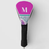 Couvre-club De Golf Monogramme Initial Moderne Tendance  (Devant)