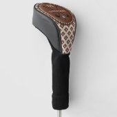 Couvre-club De Golf Monogramme Initial Vintage Nom (Incliné)