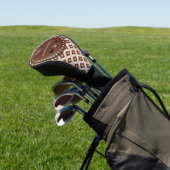 Couvre-club De Golf Monogramme Initial Vintage Nom (In Situ)