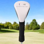 Couvre-club De Golf Monogramme minimaliste Élégant rose Vierge Nom<br><div class="desc">Améliorez votre jeu de golf et votre style avec nos Couvertures Monogram Golf Club minimaliste Moderne Classique Élégant. Conçu avec soin, ce club combine harmonieusement sophistication intemporelle et minimalisme contemporain, en faisant un accessoire incontournable pour tout golfeur. Conçues avec précision et attention au détail, ces couvertures de club sont plus...</div>