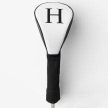 Monogramme Moderne Classique Noir Personnalisé
