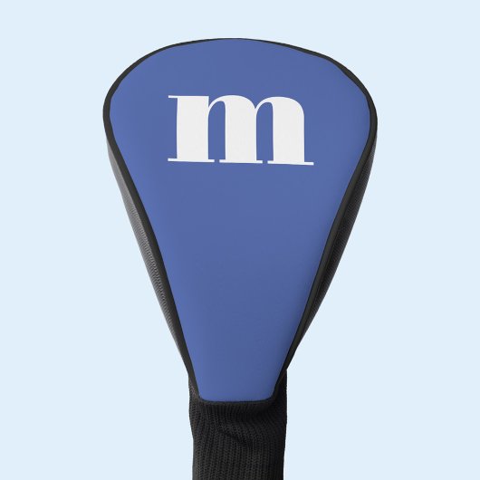 Couvre-club De Golf Monogramme moderne initial