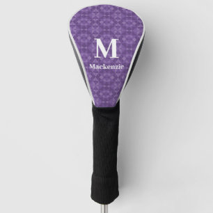 Couvre-club De Golf Monogramme Motif triangle géométrique Abstrait