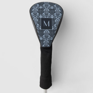 Couvre-club De Golf Monogramme personnalisé Art déco