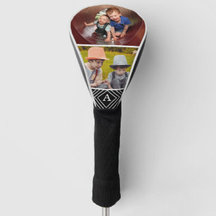 Couvre-club De Golf Monogramme photo masculin pour deux familles