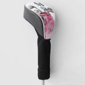 Couvre-club De Golf Monogramme Rose (Incliné)