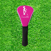 Couvre-club De Golf Monogramme rose
