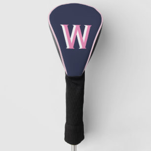 Couvre-club De Golf Monogramme rose marine