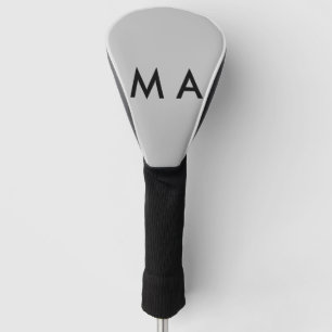 Couvre-club De Golf Monogramme simple ajoutez votre lettre de nom homm