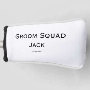 Couvre-club De Golf monogramme simple personnalisé ajoutez votre nom m