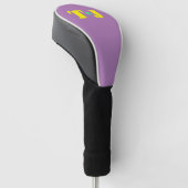Couvre-club De Golf Monogramme violet pâle (Incliné)