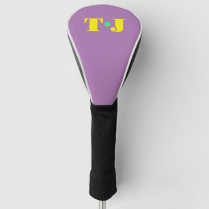 Couvre-club De Golf Monogramme violet pâle