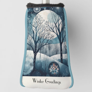 Couvre-club De Golf Moonlit Nordic Forest, personnalisable