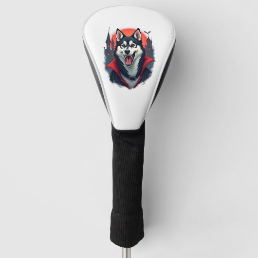 Couvre-club De Golf Morsure de Husky Vampire (Devant)