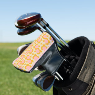 Couvre-club De Golf Motif à fleurs géométrique circulaire du milieu du