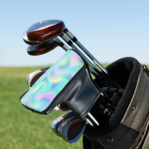 Couvre-club De Golf Motif Abstrait Blurred Pretty Pastel Swirls