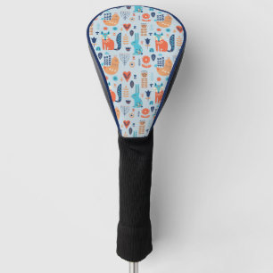 Couvre-club De Golf Motif animal de région boisée d'art populaire